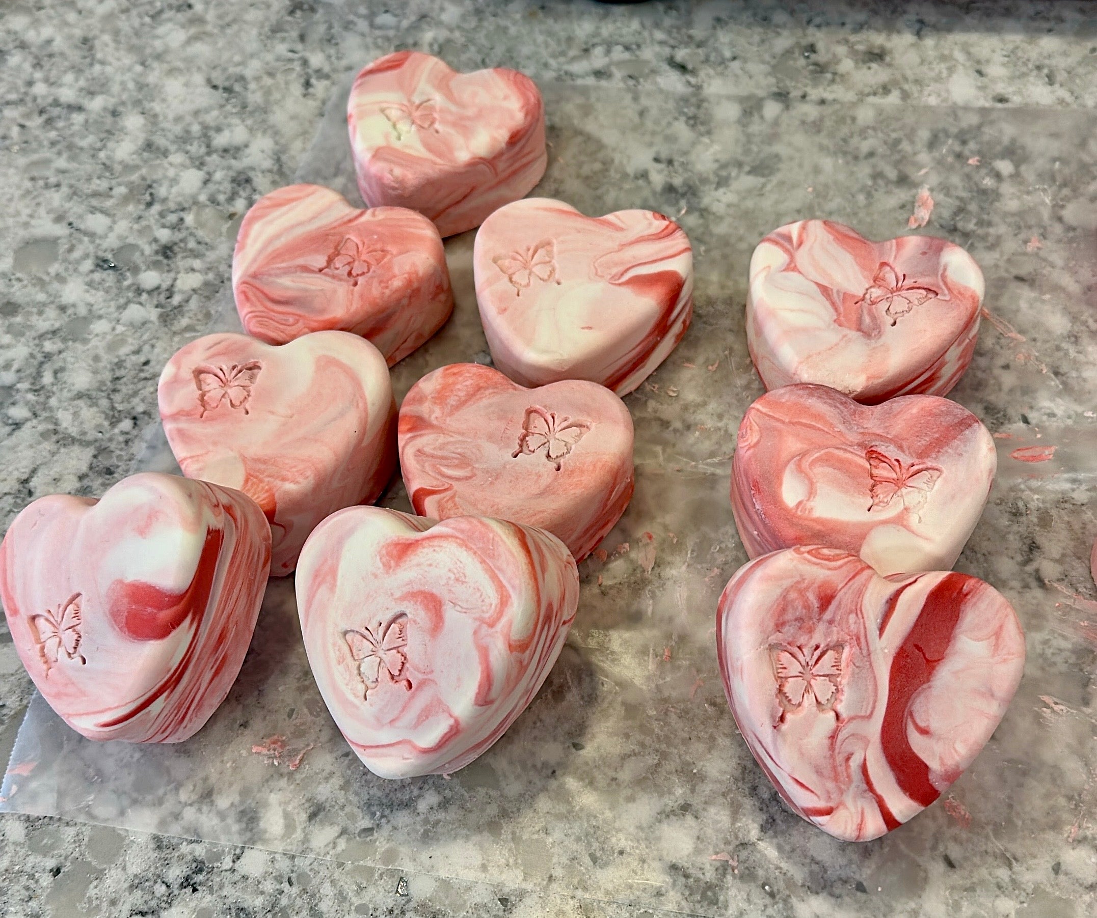 Fairy Dust Heart Shaped soap