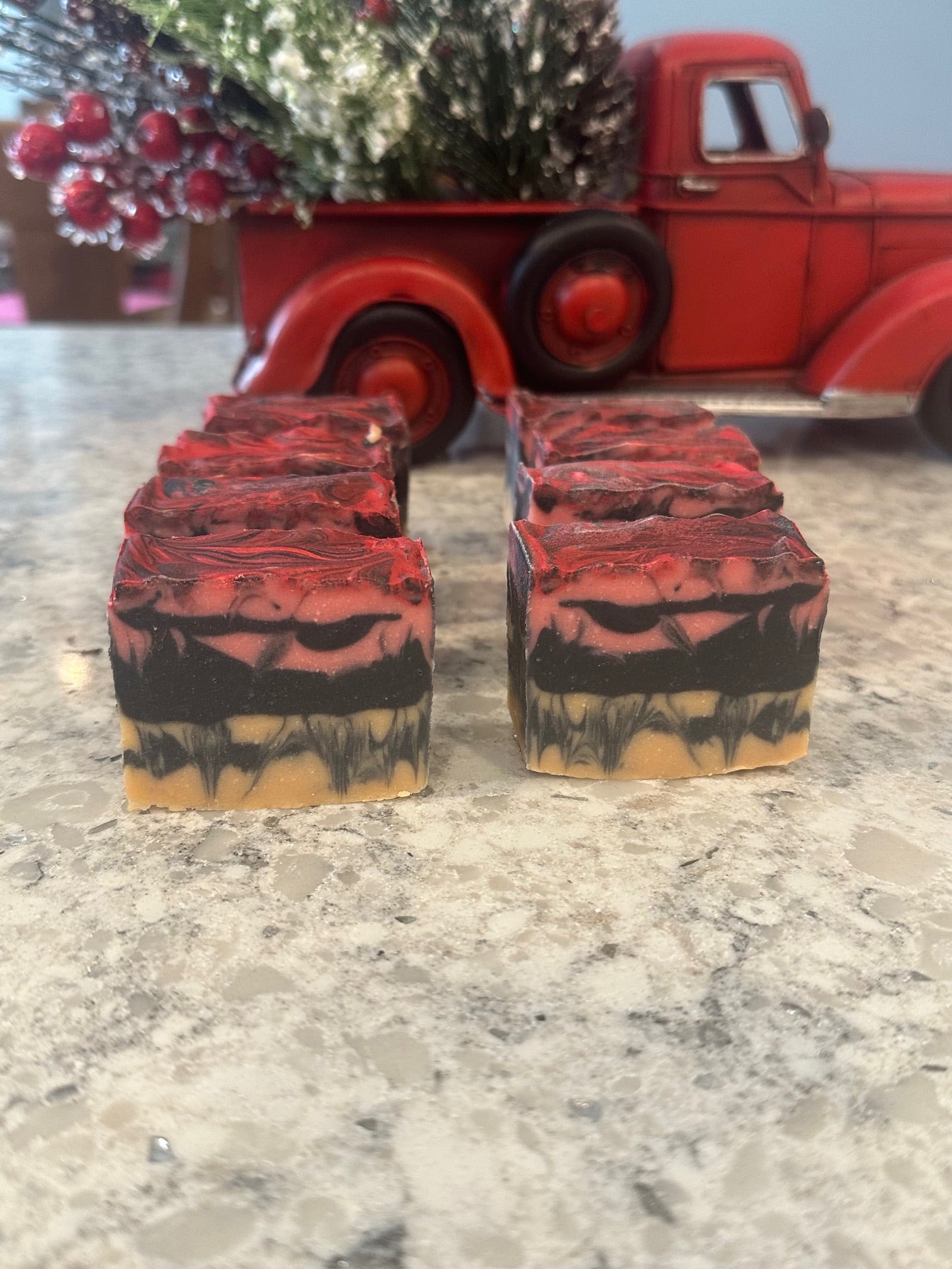 "Grit-Er-Done" Pumice Soap - Orange/Black  -OR-  Red/Black  -OR-  Red/Black/Orange Mini