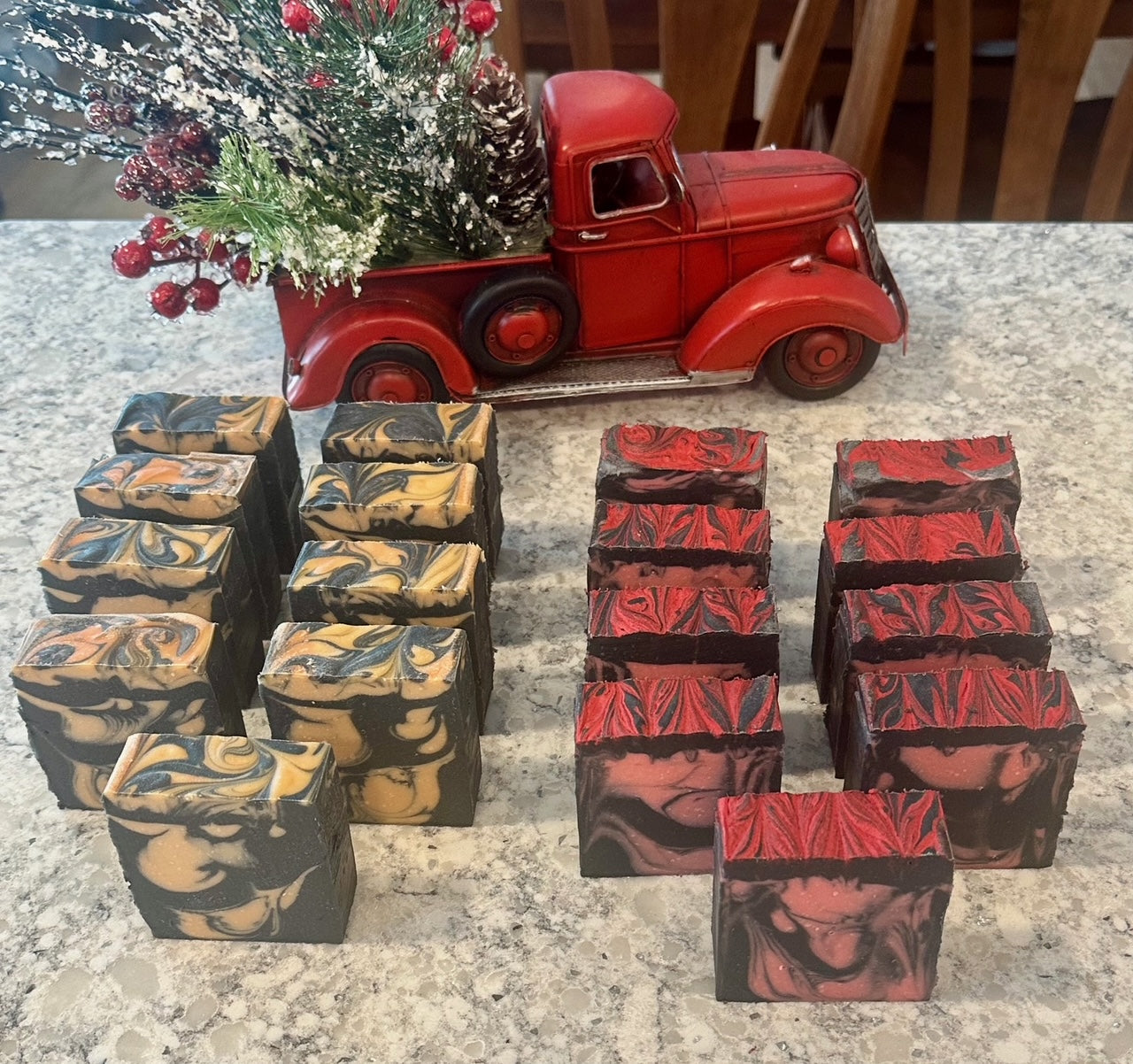 "Grit-Er-Done" Pumice Soap - Orange/Black  -OR-  Red/Black  -OR-  Red/Black/Orange Mini